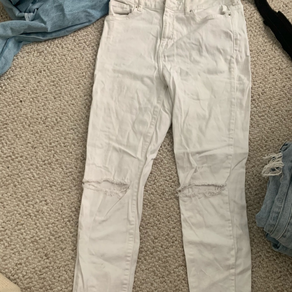 White skinny forever 21 jeans
